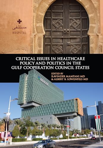 Book cover: healthcare policy in Gulf states, featuring hospital imagery.