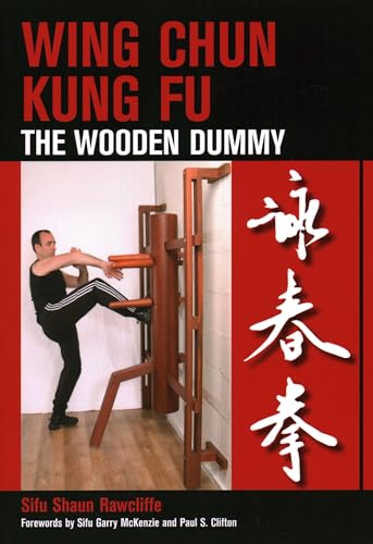Book cover: martial artist practicing with a wooden dummy training tool.