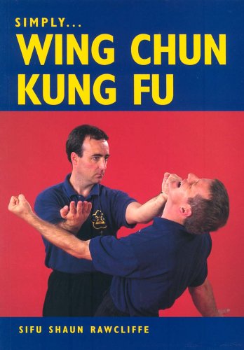 Book cover showing two men in blue shirts demonstrating a Wing Chun martial arts technique.