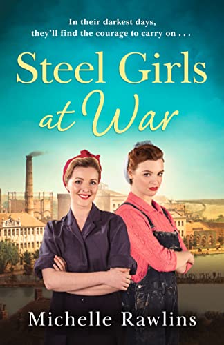 Book cover: two women in workwear stand before a factory landscape.