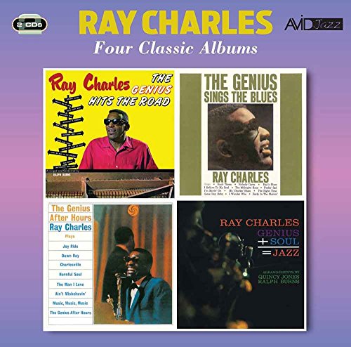 CD cover featuring four classic Ray Charles album artworks arranged in a grid.