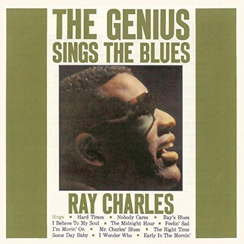 Album cover featuring a profile photo of Ray Charles with sunglasses and bold text.