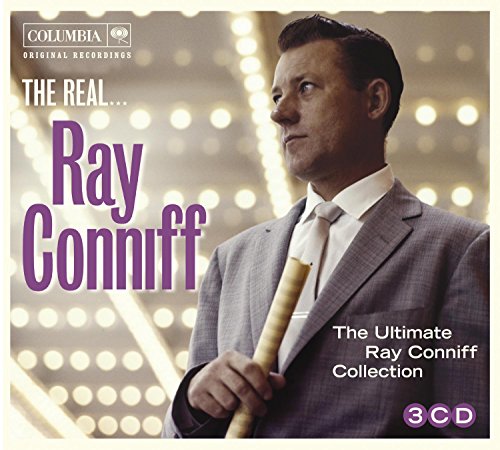 CD cover featuring portrait of Ray Conniff in a suit, with text.