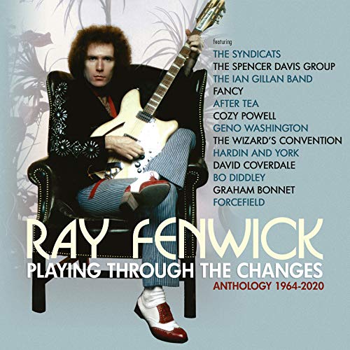 Album cover featuring Ray Fenwick holding a guitar, seated in an ornate chair.