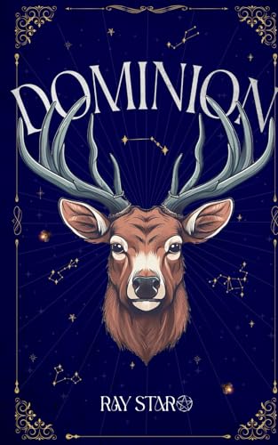 Book cover: "Dominion : 2" featuring a deer with antlers and constellations.