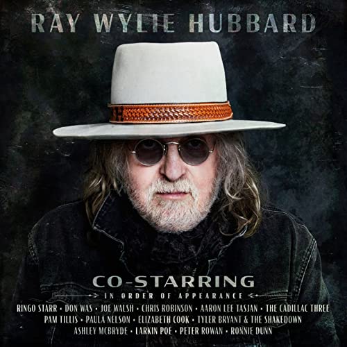 Ray Wylie Hubbard album cover, portrait of musician in a hat.