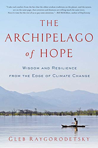 Book cover: landscape with water, small boat, and title "The Archipelago of Hope".