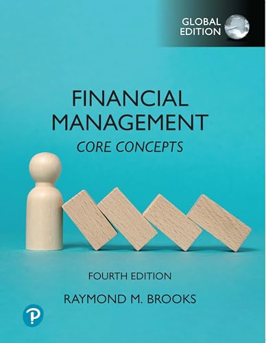 Textbook cover for "Financial Management, Global Edition" with wooden blocks.