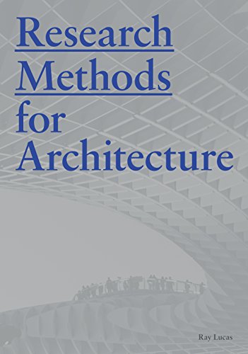 Book cover titled Research Methods for Architecture by Ray Lucas with abstract architectural background.