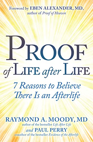 Book cover with title "Proof of Life after Life" and author Moody.