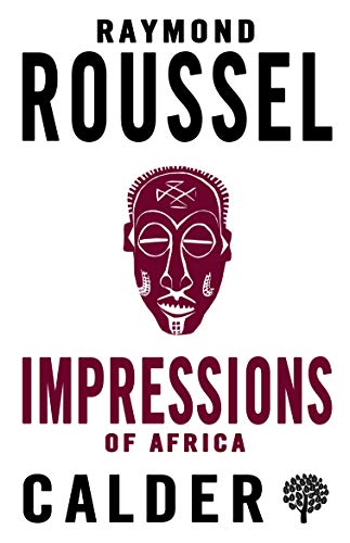 Book cover: "Impressions of Africa" with a red African mask illustration.