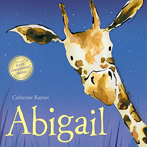 Book cover featuring a watercolor illustration of a giraffe’s head.