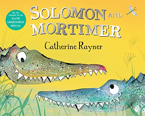 Book cover showing two illustrated crocodiles on a yellow background with title text.