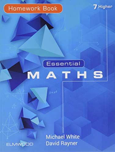A homework book with a maths focus for 7th grade level, with numerical content.