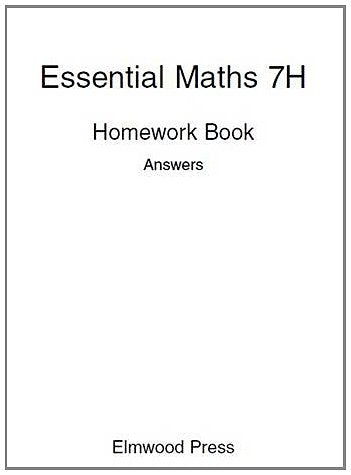 Workbook with mathematical exercises and solutions for 7th grade level, matte paperback cover.