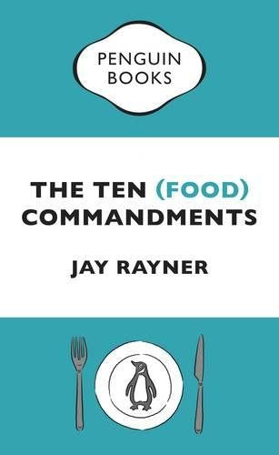 "Book cover with teal background, white section, and a plate with a penguin."