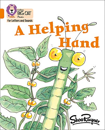 Book cover with a cartoon caterpillar amongst green leaves and berries.