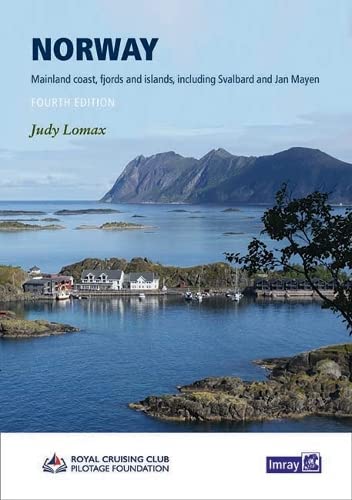 Map or guidebook cover with Norway, Oslo, North Cape, and Svalbard illustrations.