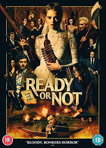 DVD cover featuring a bride in a wedding dress surrounded by armed family members.