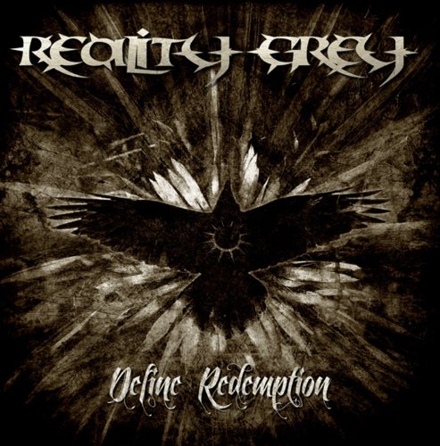 CD cover for Reality Grey’s “Define Redemption” featuring a dark bird silhouette.
