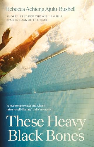 Book cover: swimmer diving into a bright blue pool, title text below.