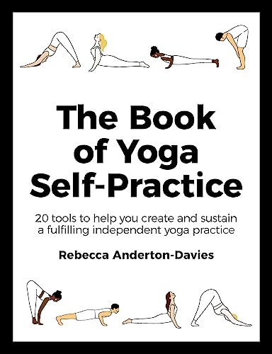 Book cover with line drawings of people in various yoga poses.