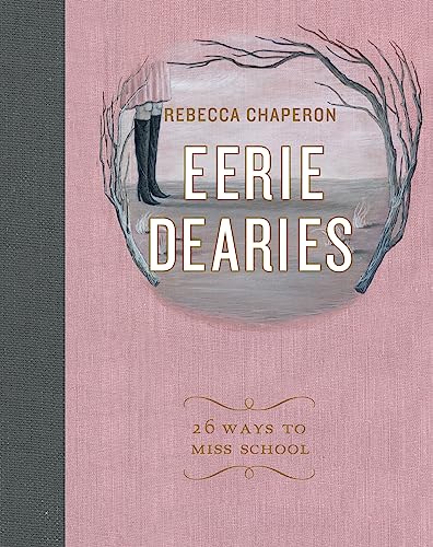 Book cover: "Eerie Dearies" with illustration of a child and bare branches.