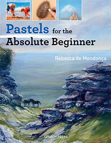Book cover showing pastel landscape painting with three small inset instructional images above text.