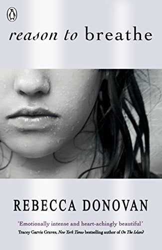 Book cover: close-up of a woman’s face with wet hair, titled “Reason to Breathe.”