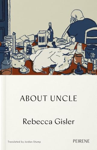 Book cover: illustrated table scene with text "ABOUT UNCLE" and author's name.