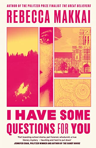 Book cover: "I Have Some Questions For You" with divided, colorful imagery.