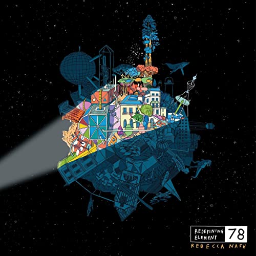 CD cover: colorful, abstract cityscape against a starry black background.