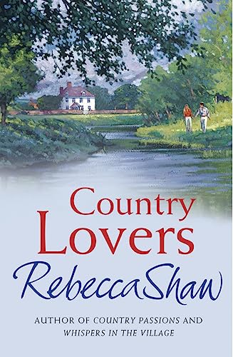Book cover: painted landscape with a river, house, and couple.