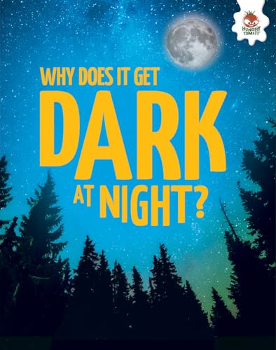 Book cover with night sky, moon, trees, and large yellow text.