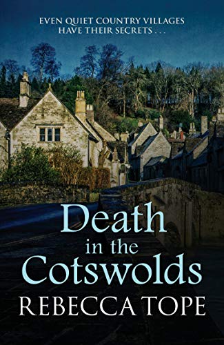 Book cover: stone cottages in a village, dark and moody atmosphere.
