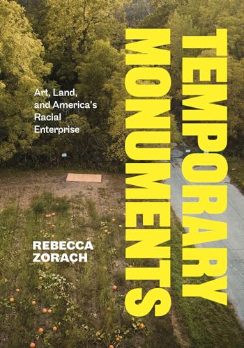 Book cover with yellow text over a field and forest landscape.
