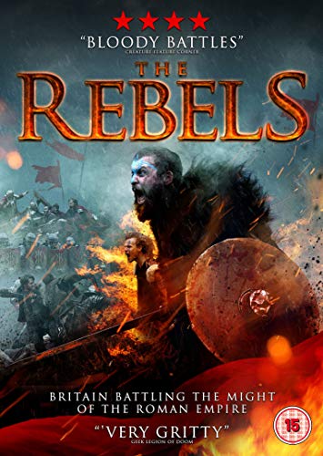 DVD cover art showing a bearded warrior in battle with a shield and fire.