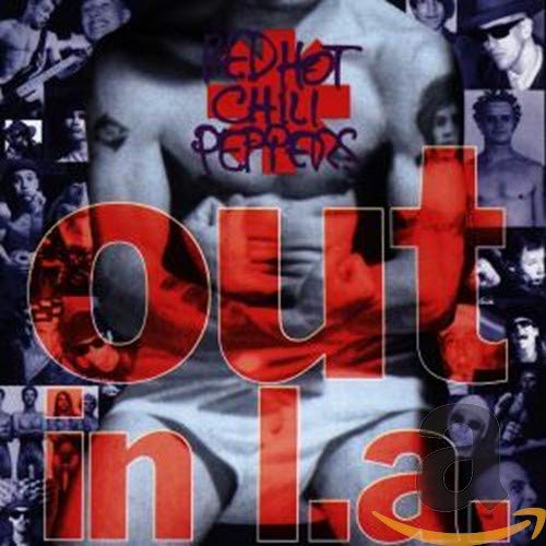 Album cover featuring a shirtless man overlaid with red text and collage photos.