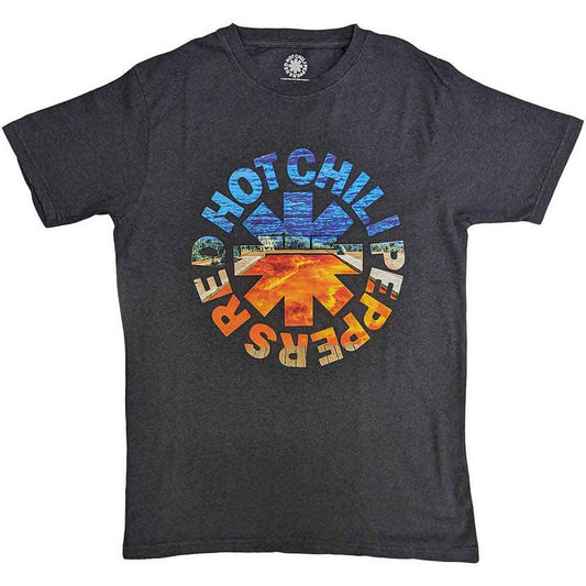 Unisex black t-shirt featuring the Red Hot Chili Peppers asterisk logo in white.