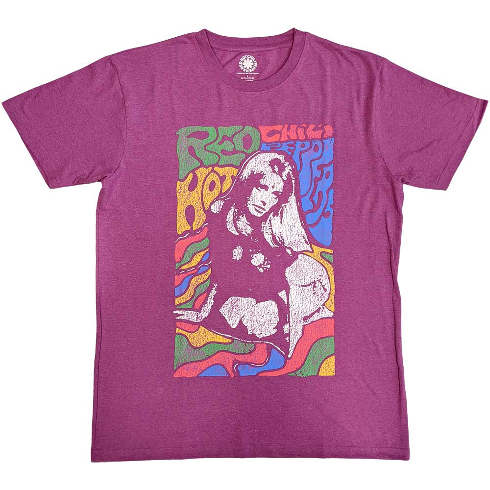 Black unisex t-shirt featuring a graphic of a kneeling girl and band logo.