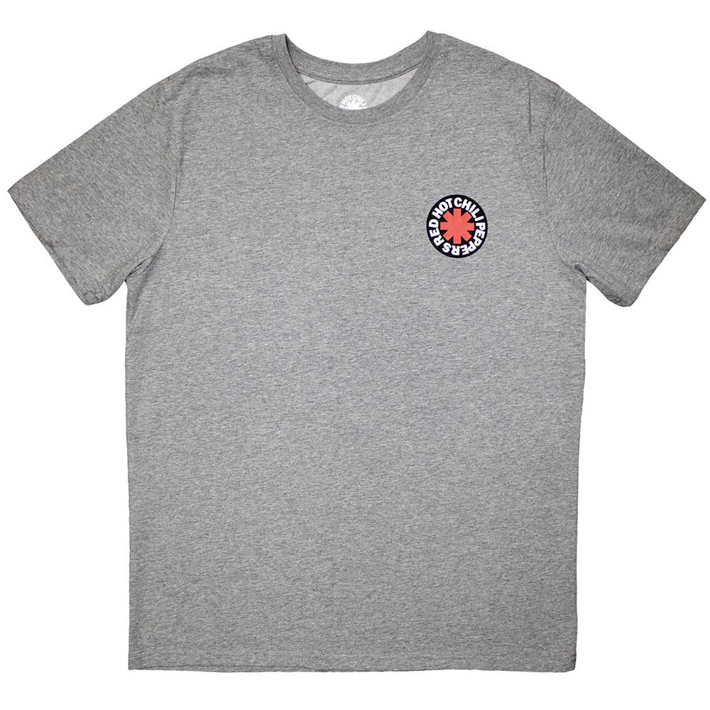 Black unisex t-shirt featuring a small red asterisk logo centered on the chest.