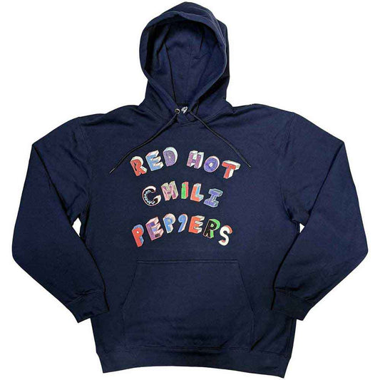 Red Hot Chili Peppers hoodie, colourful lettering, unisex, size X-Large.