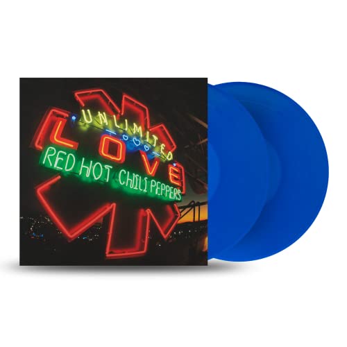Red Hot Chili Peppers “Unlimited Love” blue vinyl 2LP record.