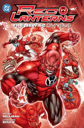 Red Lanterns comic book cover featuring angry characters with red energy.