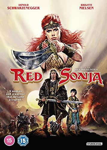 Red Sonja DVD cover featuring a red-haired warrior with a sword.