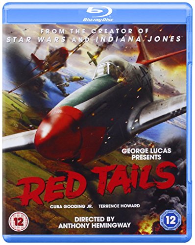 Blue Blu-ray case with a World War plane and title Red Tails.