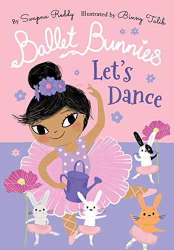 Book cover: girl in pink tutu dancing with bunny ballerinas.