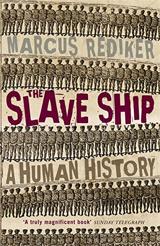 Book cover for "The Slave Ship" with repeating figures in rows.