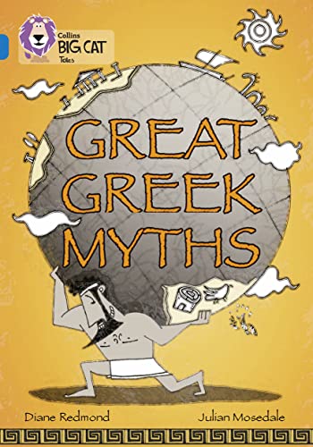 Book cover: “Great Greek Myths” with illustration of Atlas and a ship.