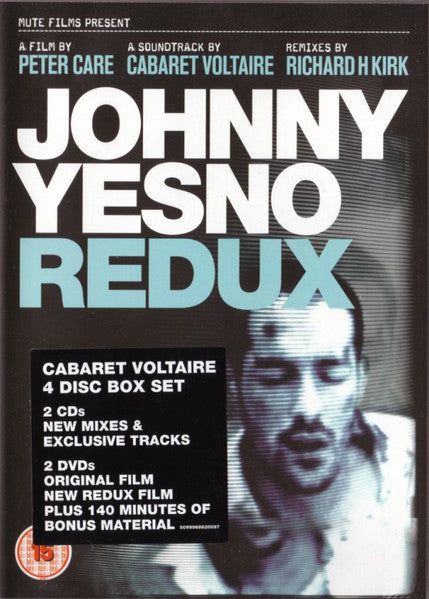 DVD cover for “Johnny Yesno Redux” with a distorted portrait.